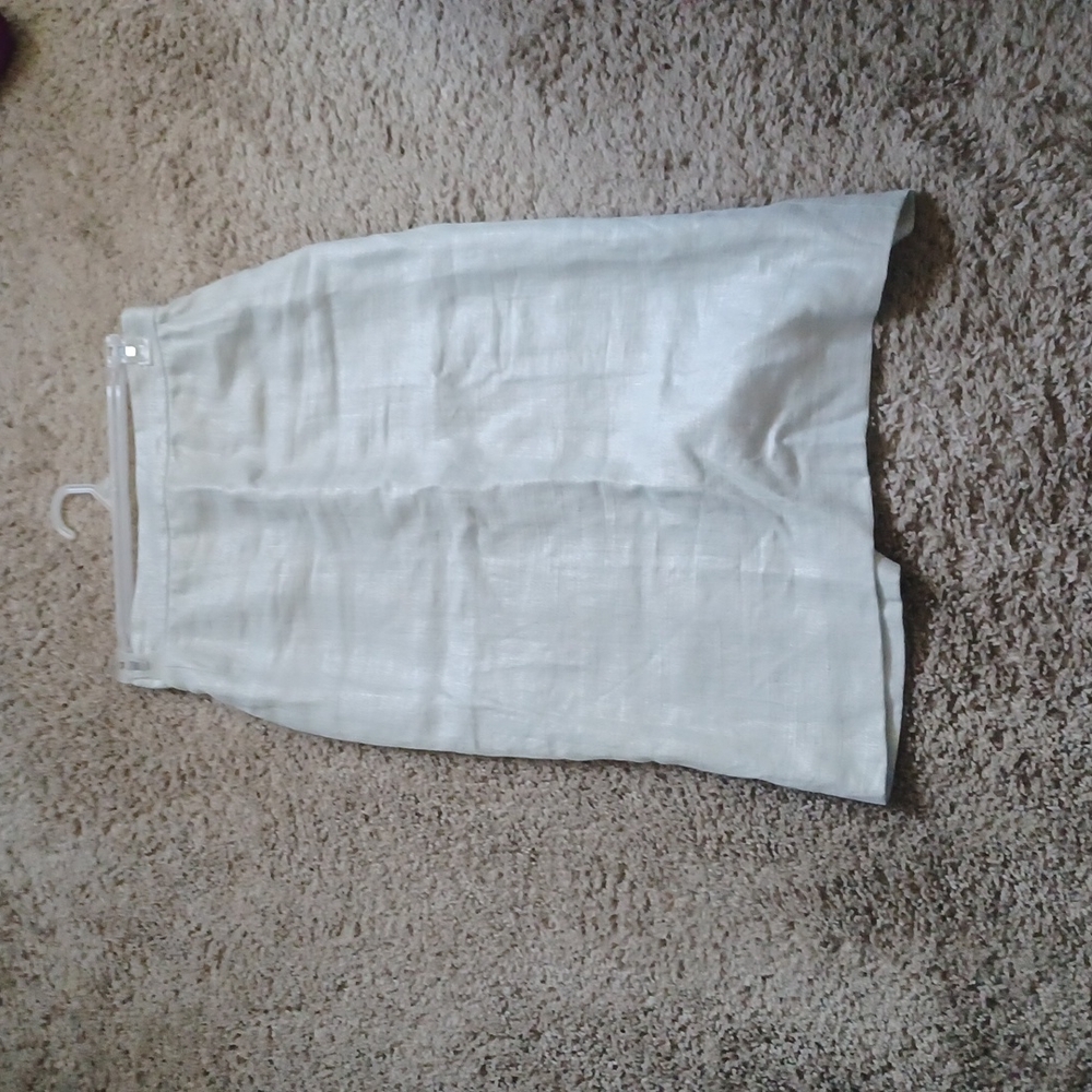 Ralph Lauren Collection Vintage Women's Linen Pencil Skirt Size 8